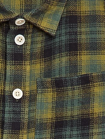 Chemise à carreaux en flanelle
