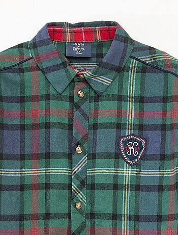 Chemise à carreaux 'Kiabi & Catherine Painvin' regular en coton