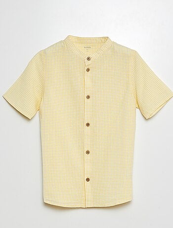 Chemise à col mao