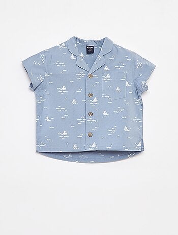 Chemise à manches courtes avec motif