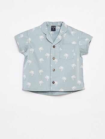 Chemise à manches courtes avec motif