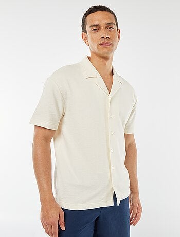 Chemise à manches courtes et col polo