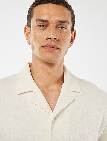 Chemise à manches courtes et col polo