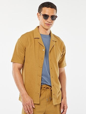 Chemise à manches courtes et col polo