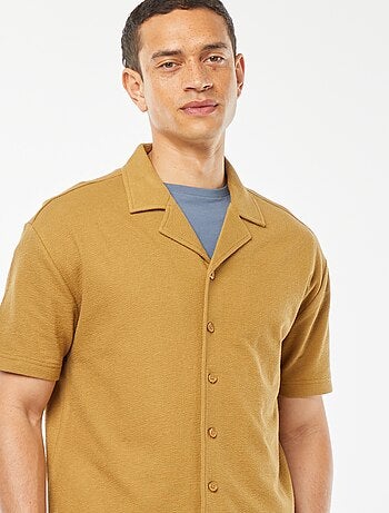Chemise à manches courtes et col polo