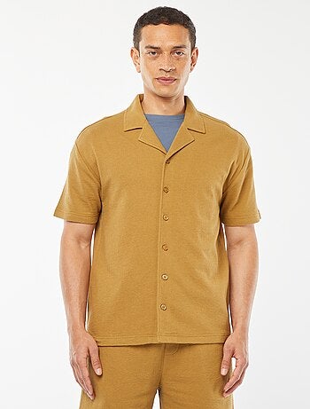Chemise à manches courtes et col polo