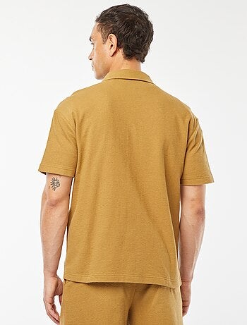 Chemise à manches courtes et col polo