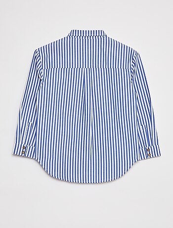 Chemise à manches longues en popeline