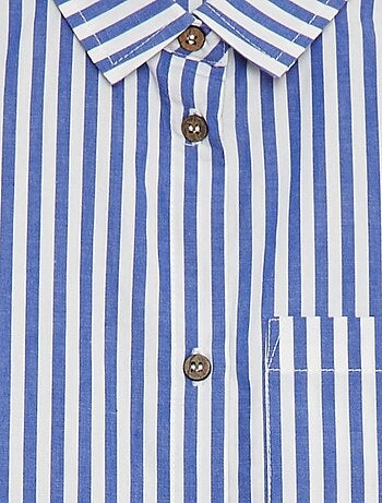 Chemise à manches longues en popeline