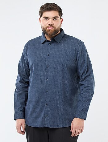 Chemise à motif regular en coton