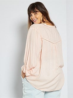 Chemise avec broderie anglaise - Kiabi