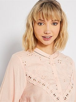 Chemise brodée - Kiabi