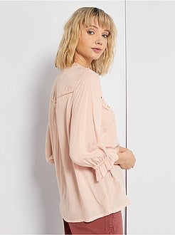 Chemise brodée - Kiabi