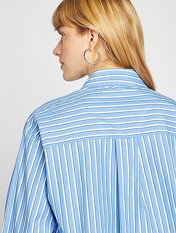 Chemise cropped rayée
