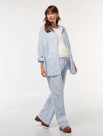 Chemise de maternité rayée