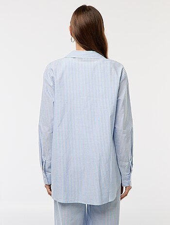 Chemise de maternité rayée