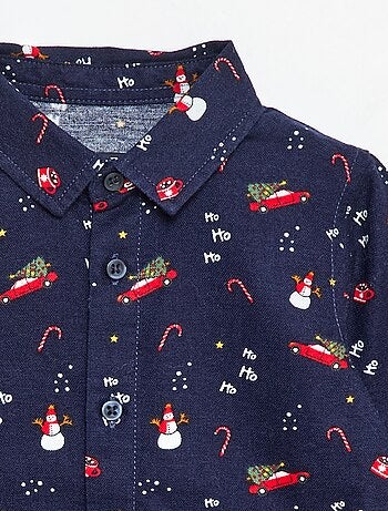 Chemise de Noël all-over en coton