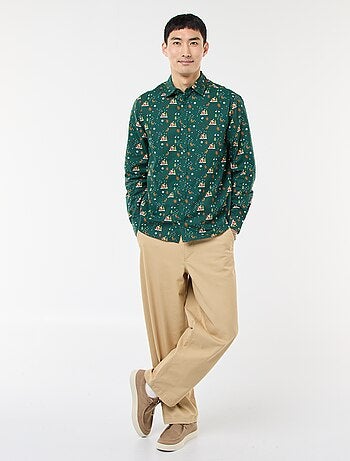 Chemise de Noël imprimée