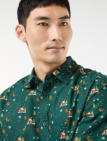 Chemise de Noël imprimée