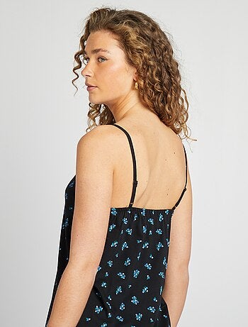 Chemise de nuit à fines bretelles
