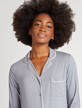 Chemise de nuit boutonnée