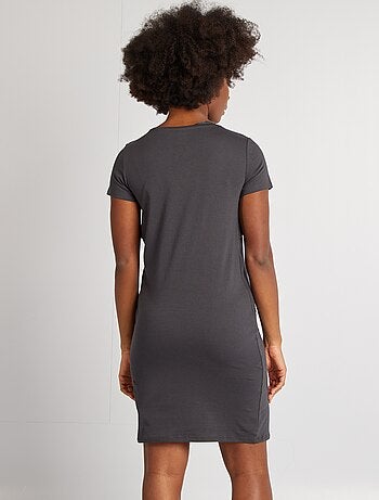 Chemise de nuit d'allaitement à message