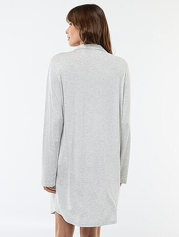 Chemise de nuit unie de maternité
