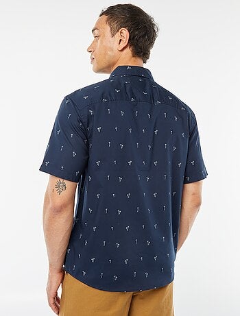 Chemise droite à manches courtes