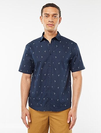 Chemise droite à manches courtes