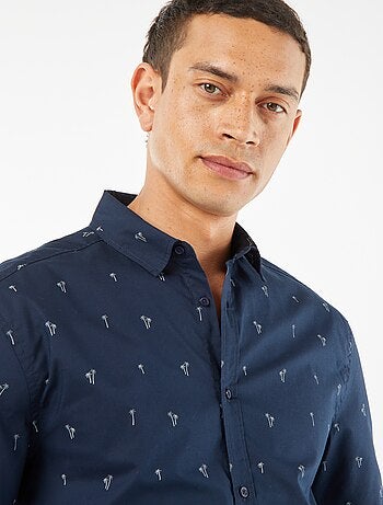 Chemise droite à manches courtes