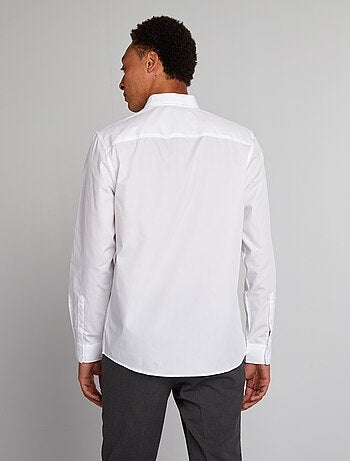 Chemise droite blanche