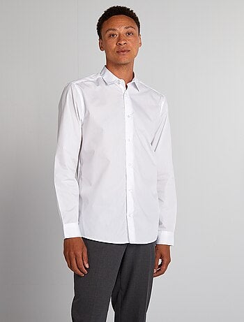 Chemise droite blanche