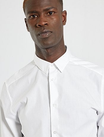 Chemise droite blanche