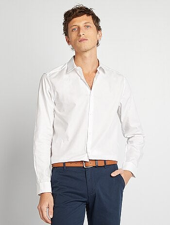 Chemise droite unie