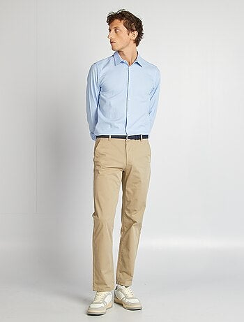 Chemise droite unie