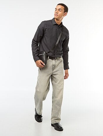 Chemise droite unie