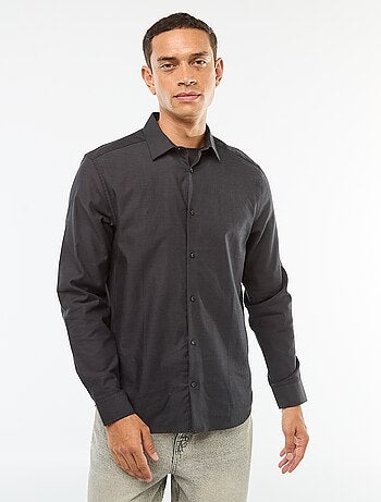 Chemise droite unie