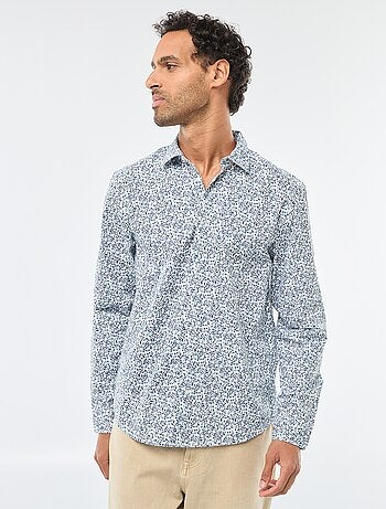 Chemise droite/regular à pois