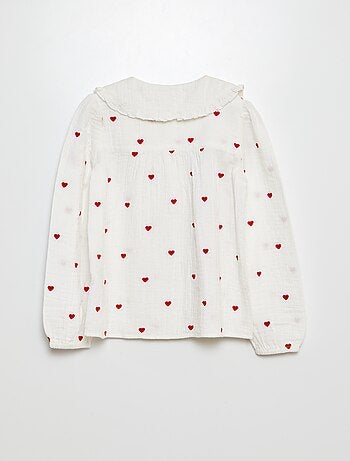 Chemise en double gaze de coton