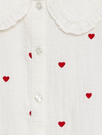Chemise en double gaze de coton