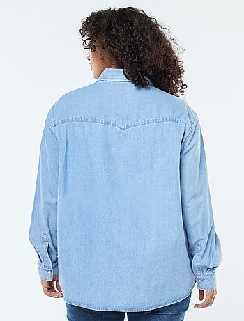 Chemise en jean avec 2 poches poitrine