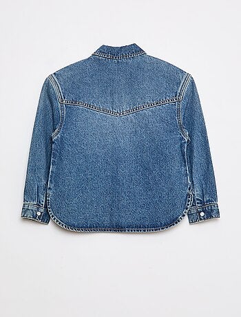 Chemise en jean avec broderies