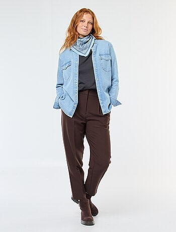 Chemise en jean avec poches à rabat