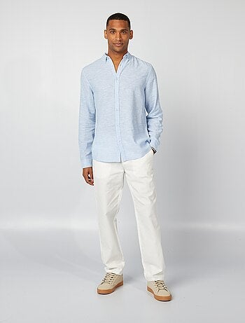 Chemise en lin mélangé