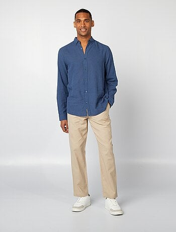 Chemise en lin mélangé