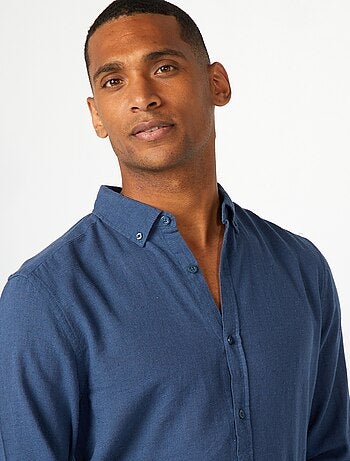 Chemise en lin mélangé
