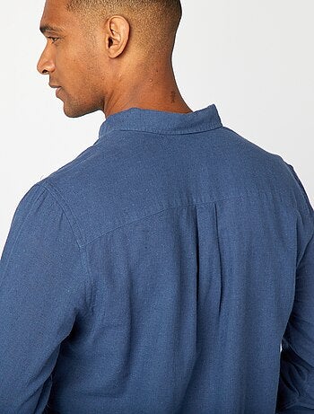 Chemise en lin mélangé