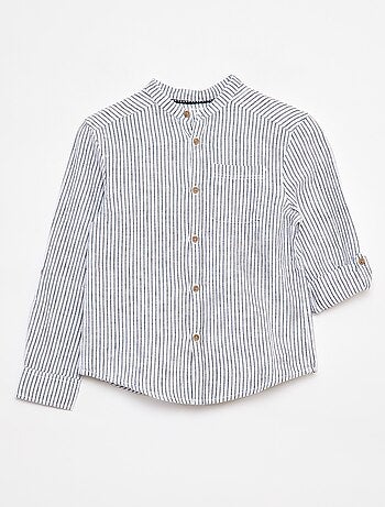 Chemise en lin mélangé