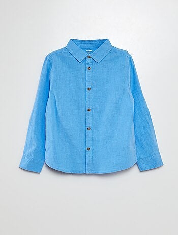 Chemise en lin mélangé