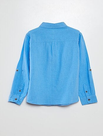 Chemise en lin mélangé